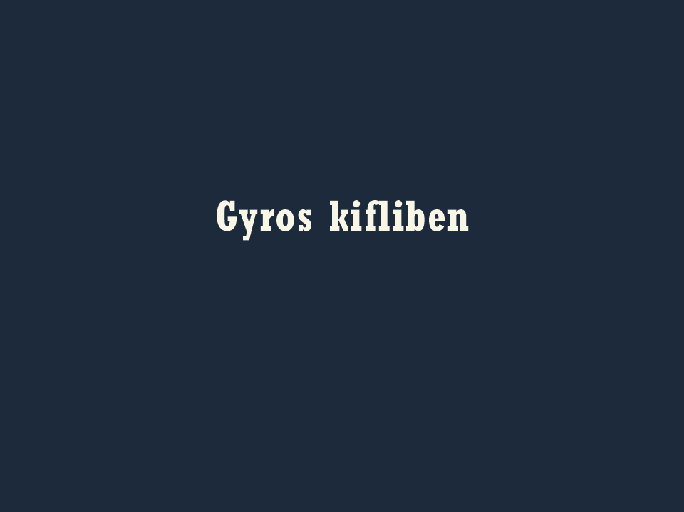 Gyros kifliben